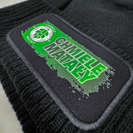 Czapka zimowa z pomponem + nadruk