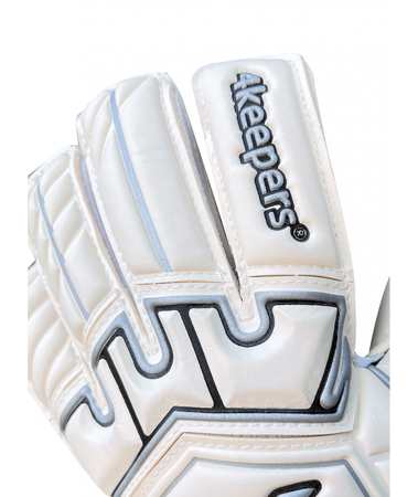 Rękawice 4Keepers Guard Pro MNC Junior z płynem do czyszczenia - pianka Giga Grip, krój Mixed Cut, usztywnienia palców