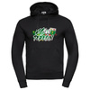 Bluza z kapturem KS TERESIN czarna - bawełniana kangurka z klubowym nadrukiem