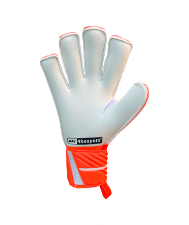 Rękawice 4Keepers Guard Fogo MNC Junior z płynem do czyszczenia - pianka Super Soft, krój Mixed Cut, usztywnienia palców