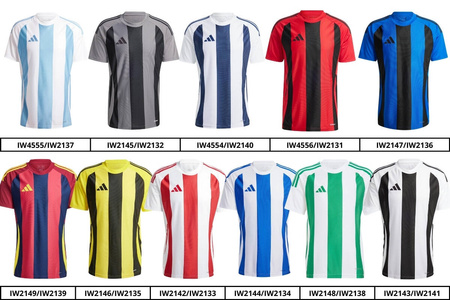 18x komplet koszulka adidas STRIPED24 + spodenki ENTRADA22