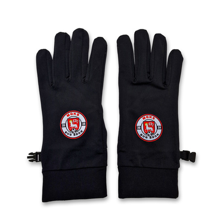 Rękawiczki piłkarskie SA z herbem klubu