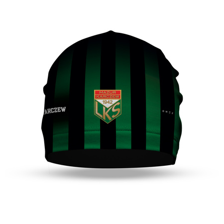 Czapka treningowa MAZUR KARCZEW – elastyczna, sublimowany nadruk, barwy klubowe