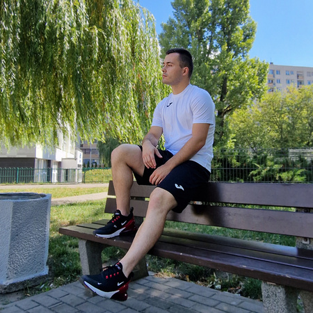 2x koszulka + spodenki komplet sportowy JOMA na WF strój sportowy do szkoły na zajęcia wychowania fizycznego