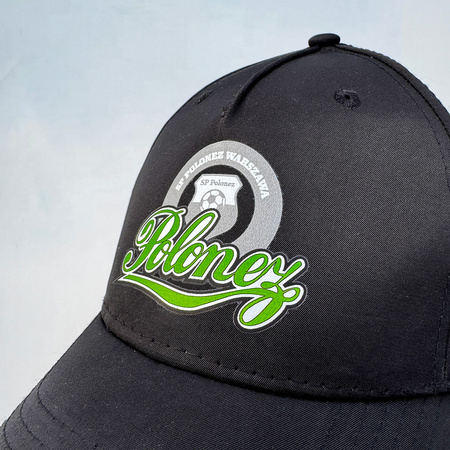 Czapka bejsbolówka POLONEZ WARSZAWA czarna – grafika klubowa