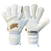 Rękawice 4Keepers Champ Gold VII RF2G junior z płynem do czyszczenia rękawic gratis - białe rękawice bramkarskie w rozmiarach juniorskich