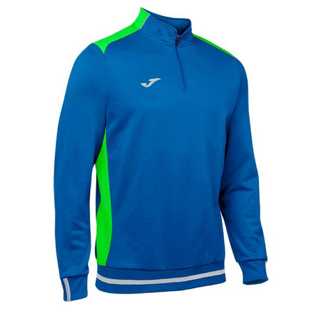 Bluza piłkarska Joma Campus 100421.720 - niebiesko-zielona, sportowa, z półzamkiem, wygodna