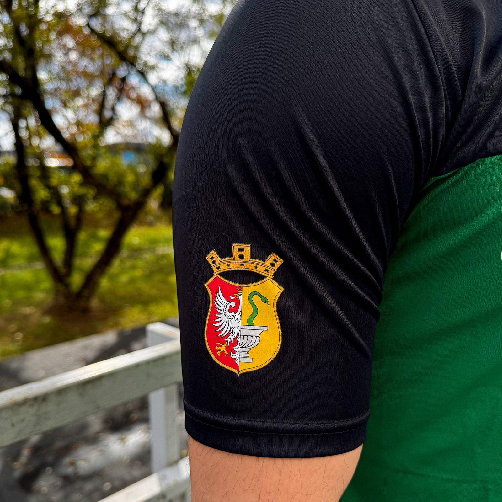 Koszulka meczowa MKS OTWOCK biała – pełny widok z przodu