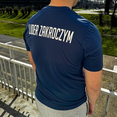 Koszulka treningowa LIDER ZAKROCZYM – oddychający materiał, herb 3D, nadruk nazwy, personalizowana dla kibiców