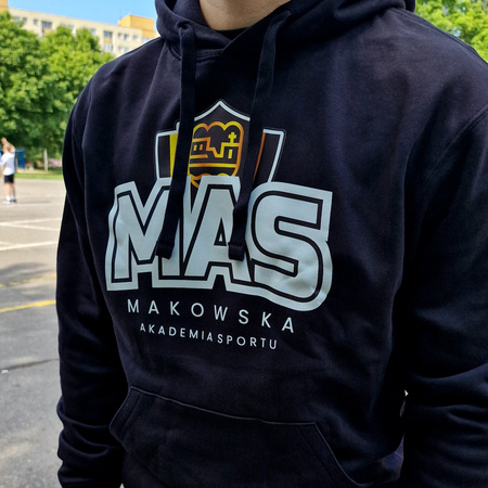 Bluza bawełniana lifestyle kangurka z nadrukami (PREMIUM)