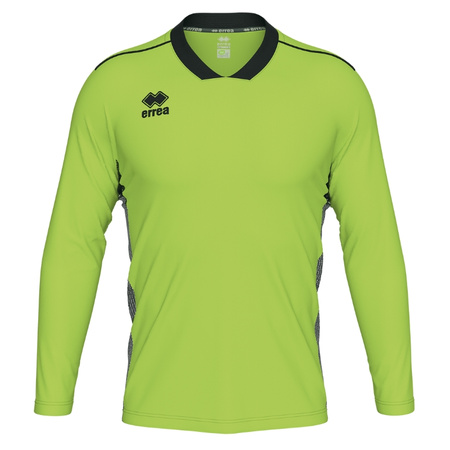 Koszulka bramkarska Errea Jerzy GM2F0L59120 i GM2F1L59120 zielona fluorescencyjna – siła, komfort, ochrona
