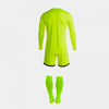 Zestaw bramkarski Joma Zamora VI 102248.061 SET - trzyczęściowy komplet w kolorze jasnym żółtym, koszulka z długim rękawem i graficznym wzorem, elastyczne szorty, profesjonalne getry
