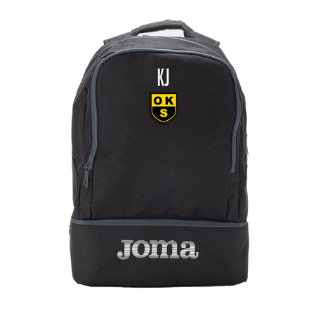 Plecak JOMA OKS Start Otwock – 23,8l z podwójnym dnem, herbem sublimowanym i nadrukiem inicjałów, personalizowany dla kibiców