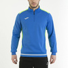 Bluza piłkarska Joma Campus 100421.720 - niebiesko-zielona, sportowa, z półzamkiem, wygodna