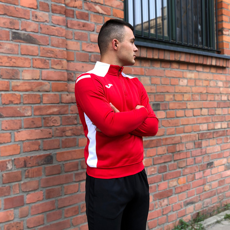 Bluza piłkarska Joma Champion VI 101952.602 czerwono biała bluza sportowa rozpinana