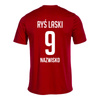 Koszulka meczowa RYŚ LASKI z nazwiskiem – herb żakardowy, numer, barwy klubowe