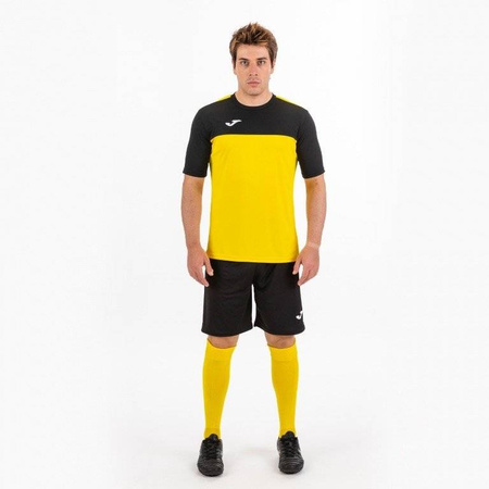 Koszulka piłkarska Joma Winner 100946.901 żółto czarna t-shirt sportowy