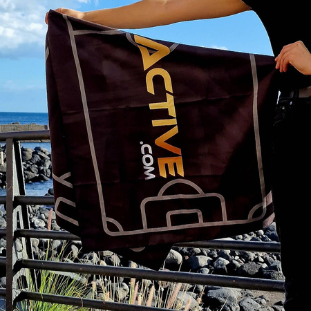 Ręcznik ONZE z mikrofibry, nadruk dwustronny