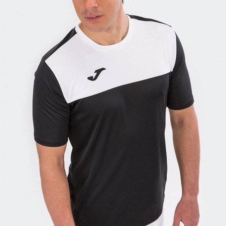 Koszulka piłkarska Joma Winner 100946.102 czarno biały t-shirt sportowy
