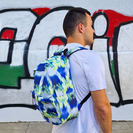 Zestaw szkolny JOMA – strój na wf i plecak Joma 401482AA747C w morskich kolorach