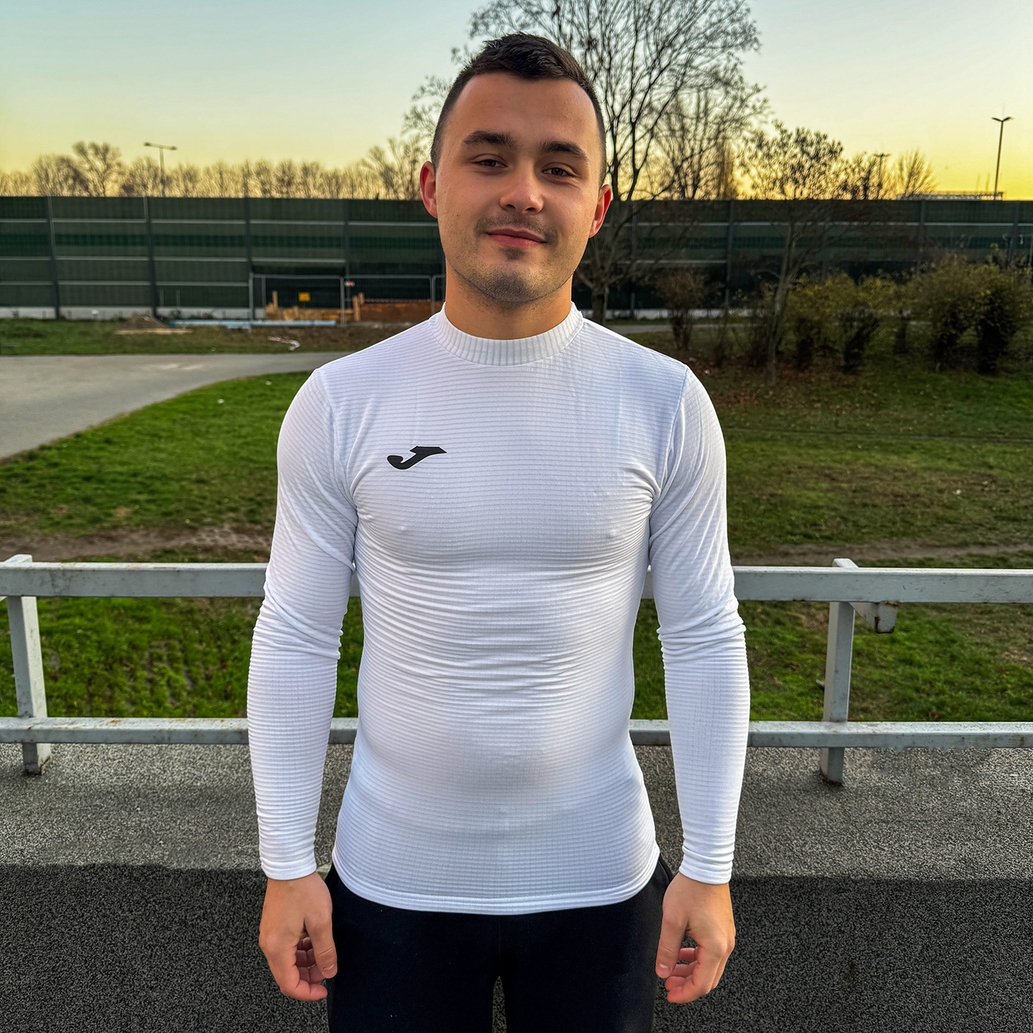 Koszulka termoaktywna Joma Brama biała – okrągły dekolt