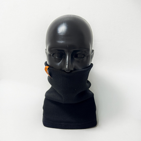 Zestaw zimowy ONZE czarny - czapka i komin z naszywką