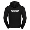 Bluza z kapturem KS PORĘBA czarna – styl i klubowa duma