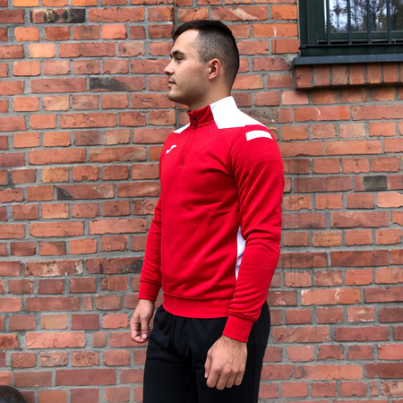Bluza piłkarska Joma Champion VI 101952.602 czerwono biała bluza sportowa rozpinana