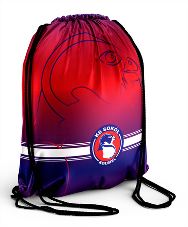 Worek na plecy SOKÓŁ KOŁBIEL – indywidualny wzór sublimacja, trwały, klubowe barwy