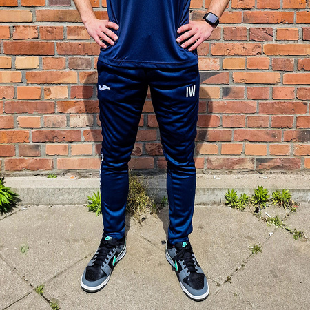 Spodnie treningowe Top Technique Academy granatowe - spodnie dresowe z inicjałami zawodnika