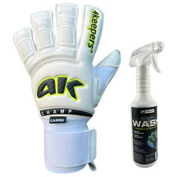 Rękawice 4Keepers Champ Carbo VI RF2G Strap z płynem do czyszczenia - technologia Pro Reflex Grip, krój Roll Finger 2nd Gen, wykończenie Carbo