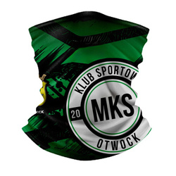 Komin treningowy MKS OTWOCK czarny – elastyczny z logo sublimowanym, uniwersalny, szybka wysyłka