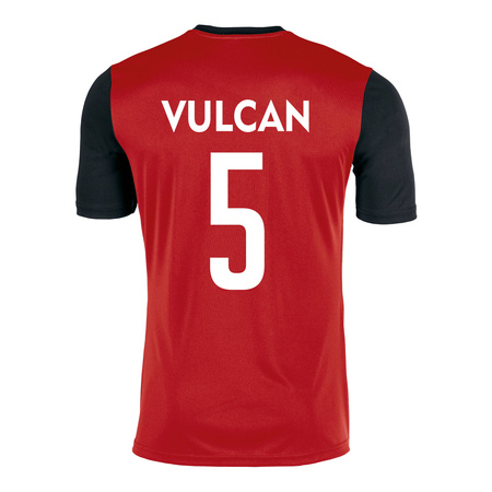 Koszulka meczowa JOMA VULCAN – herb żakardowy, numer, nazwa, oddychający materiał, personalizowana dla zawodników