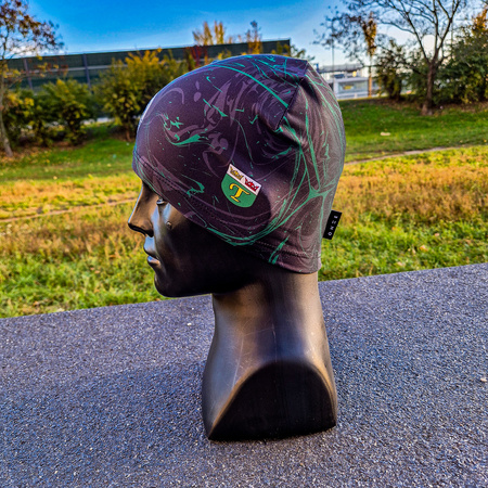 Czapka treningowa KS TERESIN - herb i motyw klubowy wykonany metodą sublimacji