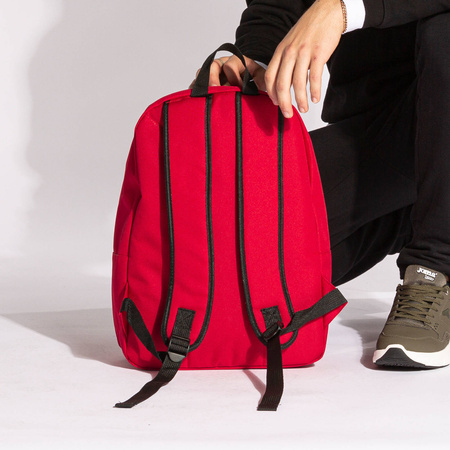 Plecak Joma Beta 401051.600 - czerwony, pojemny, sportowy, z kieszenią przednią, wytrzymały