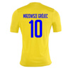 Koszulka meczowa MAZOWSZE GRÓJEC żółta – z herbem DTF, numerem na plecach, oddychający materiał, personalizowana, logo Joma