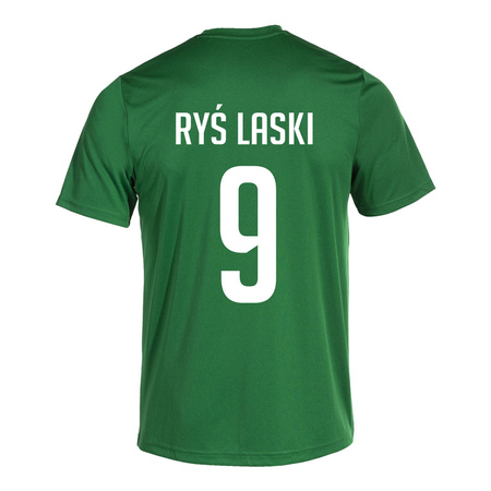 Koszulka meczowa RYŚ LASKI – herb żakardowy, numer na plecach, barwy klubowe, personalizowana