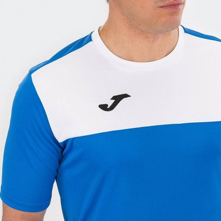 Koszulka piłkarska Joma Winner 100946.702 niebiesko biały t-shirt sportowy