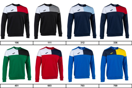 Komplet dresowy JOMA 18x bluza crew V 103085 + spodnie combi gold 100761