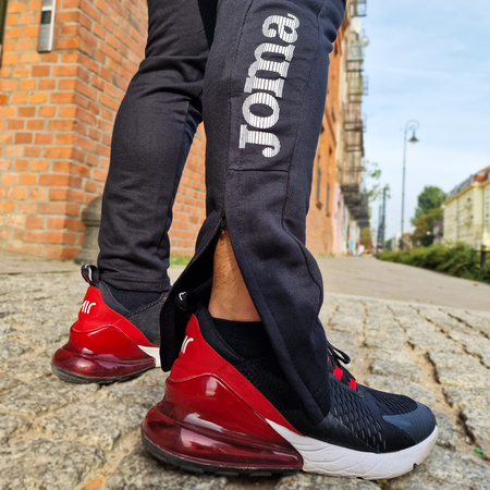 Dres JOMA AP11 fioletowy z herbem DTF i napisem na plecach, personalizowany, bluza i spodnie