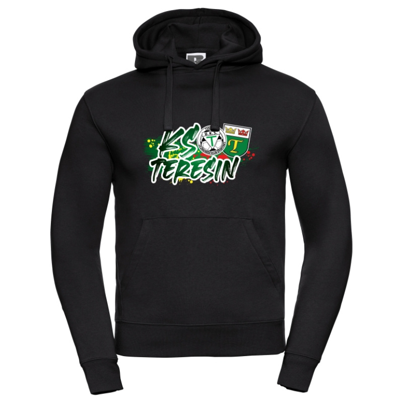 Bluza z kapturem KS TERESIN czarna – herb