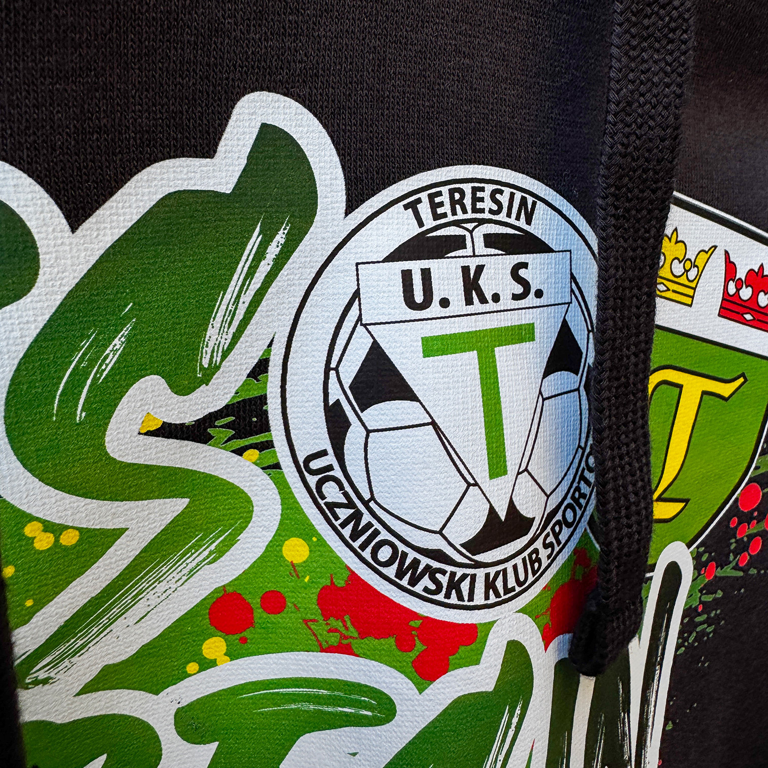 Bluza z kapturem KS TERESIN czarna – bawełna