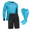 Zestaw bramkarski AP11 LEGIONOWO niebieski – bluza, spodenki, getry z herbem DTF, personalizowany