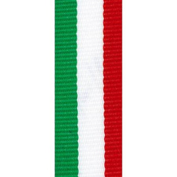 Wstążka BI 22mm V2.G-W-R – zielono-biało-czerwona wstążka do medali