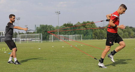 Guma do treningu siłowego typu „Pająk” YAKIMA 100172 – oporowy system do budowy siły i przyspieszenia