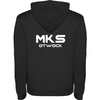 Bluza z kapturem MKS OTWOCK czarna – bawełniana kangurka z herbem DTF i nazwą na plecach, personalizowana