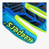 Rękawice 4KEEPERS NEO LIGA NC Junior z płynem do czyszczenia - technologia AQUA ADHESIVE+ GRIP i nowoczesna niebieska kolorystyka z limonkowymi akcentami