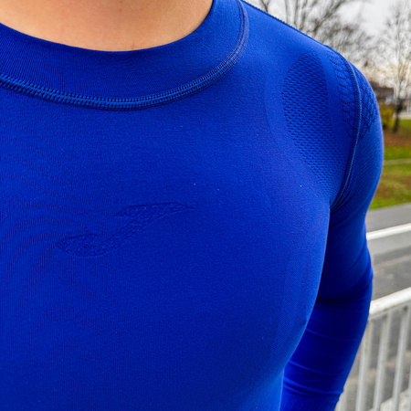 Koszulka termoaktywna Joma Brama Emotion 100764.701 niebieska - ochrona termiczna w klasycznym kolorze