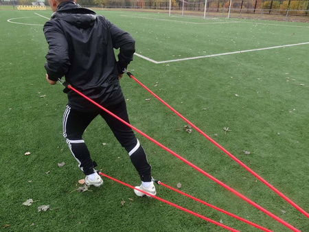 Guma do treningu siłowego typu „Pająk” YAKIMA 100172 – oporowy system do budowy siły i przyspieszenia