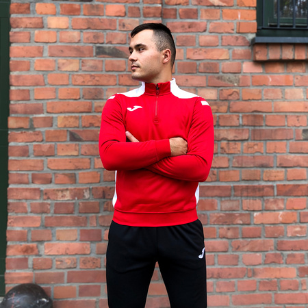 Bluza piłkarska Joma Champion VI 101952.602 czerwono biała bluza sportowa rozpinana
